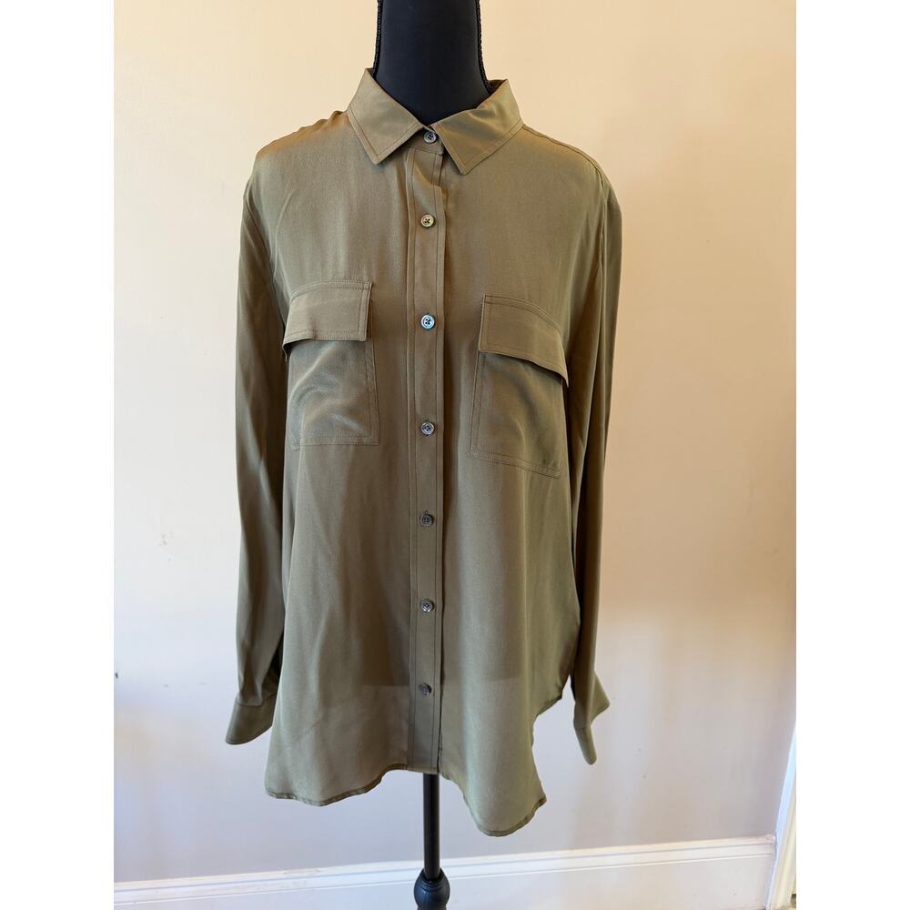 Banana Republic Silk Camp Shirt